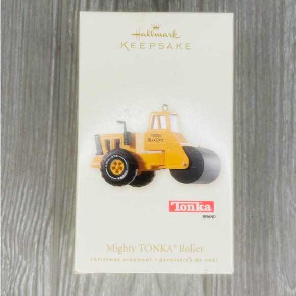 Tonka hallmark 2008 Mighty Roller steam roller tractor truck Christmas ornament - Picture 3 of 8
